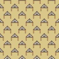 Roof Truss System vector colored seamless pattern