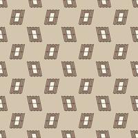 Skylight or Roof Window vector colored seamless pattern