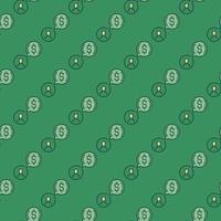 Man and Speech Bubble with Dollar vector colored seamless pattern