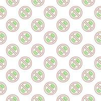 Stop Corruption vector Bribery Ban concept seamless pattern