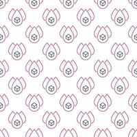 Sugar in Blood vector concept outline seamless pattern