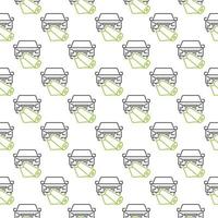 Car Wrap geometric seamless background - vector pattern