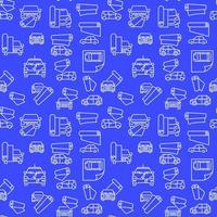 Car Wrapping vector seamless pattern with blue background