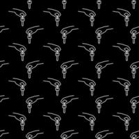 Car Key in Hand vector concept dark line seamless pattern