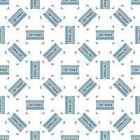 Container vector Shipping concept line seamless pattern
