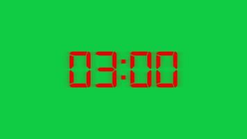 Countdown Timer Digital Digits Display video