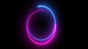 light glowing neon lines Abstract background video