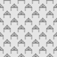 Roof Truss System vector concept linear seamless pattern