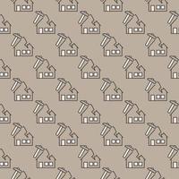 Roof Repair and Installation vector colored seamless pattern