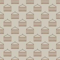 Shipping Container vector outline seamless pattern