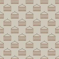 Shipping Container vector outline seamless pattern