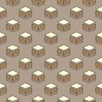 Roof Tiles vector concept colored seamless pattern