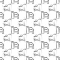 Vehicle Wrap vector concept minimal geometric seamless pattern