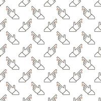 Finger Blood Test vector linear seamless pattern