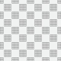 Roof Concrete Tile vector concept linear seamless pattern