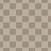 Soft Roof vector concept line seamless pattern