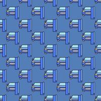 Vehicle Wrapping vector Car Detailing concept blue seamless pattern