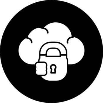 icono de vector de computación en la nube