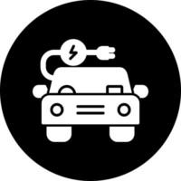 Electric Car Vector Icon