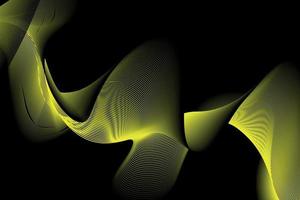 yellow and black wave abstract background, suitable for landing page and computer desktop background. 3d vector