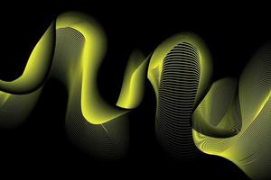 yellow and black wave abstract background, suitable for landing page and computer desktop background. 3d vector