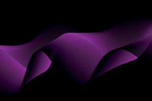 purple wave lines on black background. fluid abstract background.suitable for landng page and computer desktop wallpaper. vector