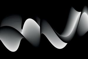 monochrome. white and balack wave. abstract background, suitable for landing page and computer desktop background. 3d vector