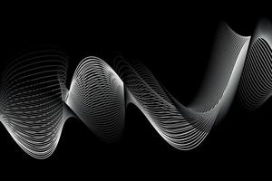 monochrome. white and balack wave. abstract background, suitable for landing page and computer desktop background. 3d vector