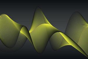 yellow and balack wave abstract background, suitable for landing page and computer desktop background. 3d vector