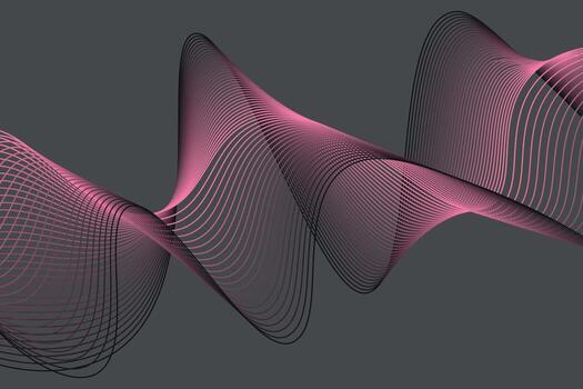 purple pink and balack wave abstract background, suitable for landing page and computer desktop background. 3d vector