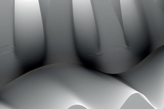 monochrome. white and balack wave. abstract background, suitable for landing page and computer desktop background. 3d vector