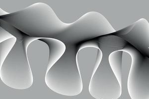 monochrome. white and balack wave. abstract background, suitable for landing page and computer desktop background. 3d vector