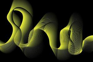 yellow and black wave abstract background, suitable for landing page and computer desktop background. 3d vector