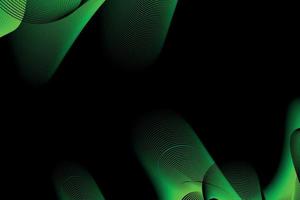 green and black wave abstract background, suitable for landing page and computer desktop background. 3d vector