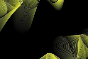 yellow and black wave abstract background, suitable for landing page and computer desktop background. 3d vector