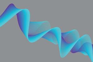 blue gradient wave abstract background. modern graphic for landing page and computer desktop background. 3d vector