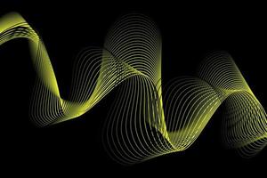 yellow and black wave abstract background, suitable for landing page and computer desktop background. 3d vector