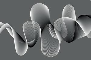 monochrome. white and black wave. abstract background, suitable for landing page and computer desktop background. 3d vector