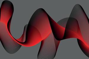 red and black wave abstract background, suitable for landing page and computer desktop background. 3d vector