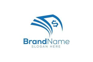 Minimal best money icon logo design template vector