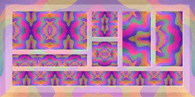 Kaleidoscope geometric colorful pattern. Abstract background. Vector illustration. eps 10.