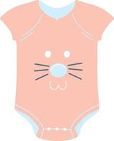 Baby bodysuit little cutie baby shower illustration vector