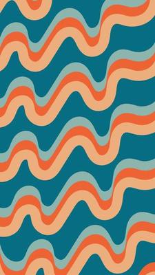 Wavy retro pattern illustration