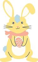 Easter bunny illustration vector