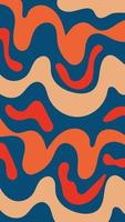 Bold abstract retro pattern illustration vector