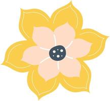 Bright spring flower illustration vector