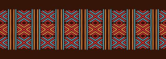 African symbols seamless pattern, Tribal ethnic drawing. vector