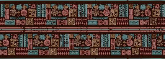 tribal modelo vector. africano línea motivos sin costura con rayas vector