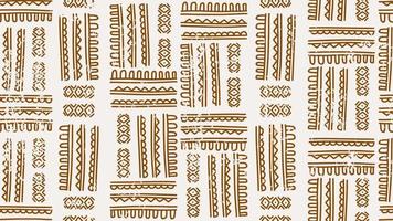 seamless african doodle stripes drawing pattern vector