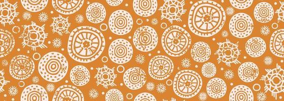 Background pattern with abstract circle ethnic. vector